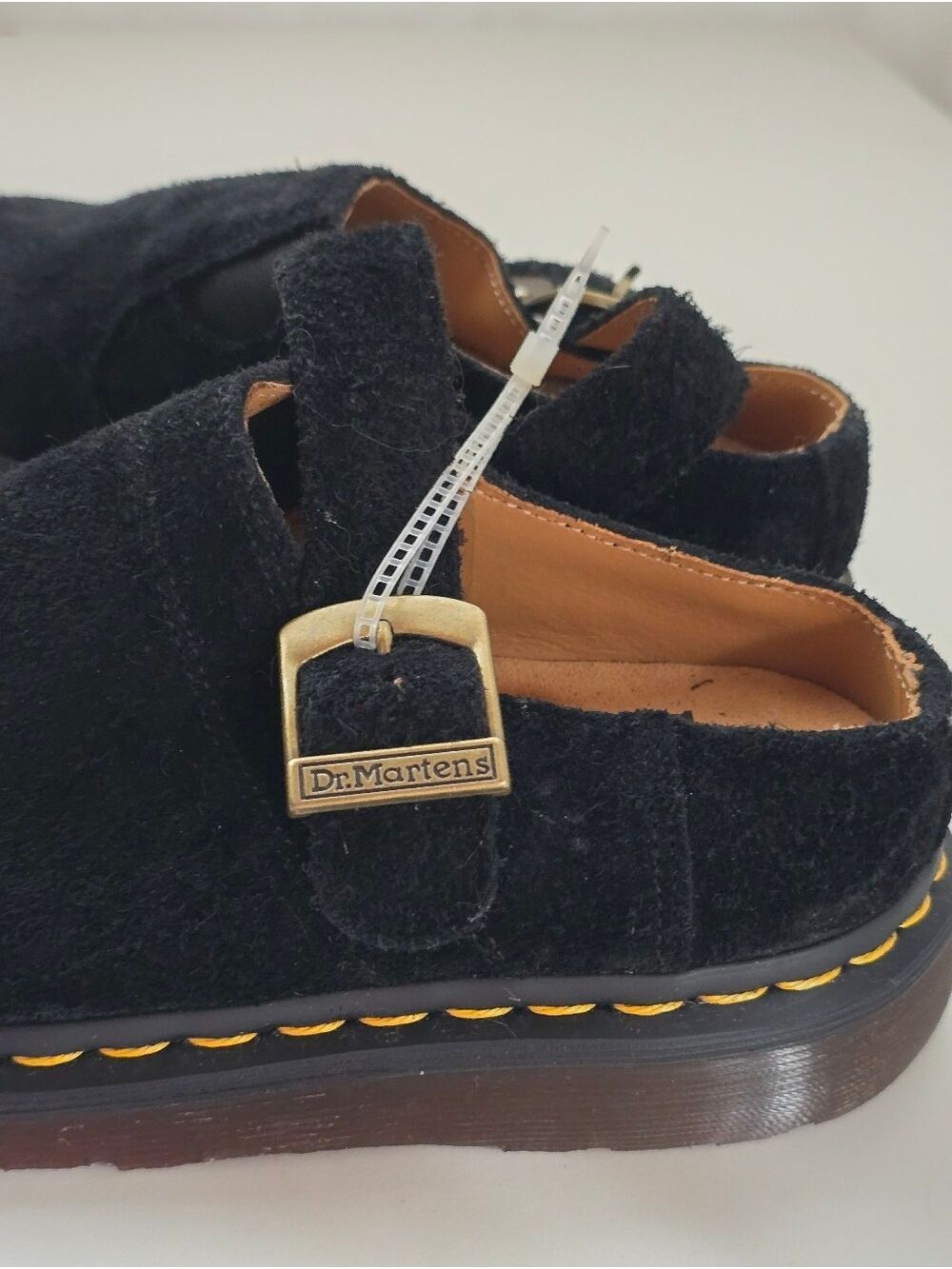 NWOT Dr. Martens Isham Desert Oasis Suede Mule Clogs Black Size 5 - Picture 11 of 15
